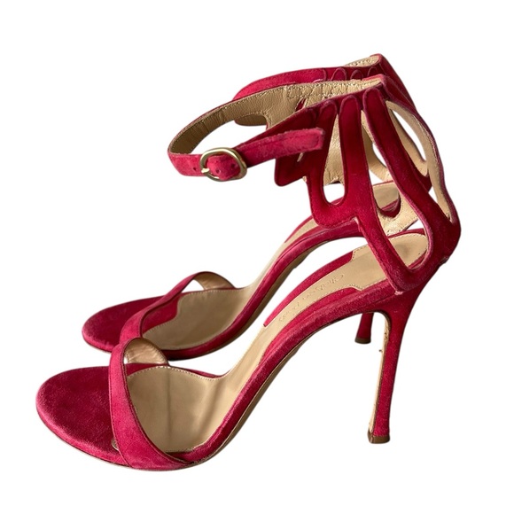 Chelsea Paris Burgundy Suede Burgundy Sandals Size:41 - Picture 1 of 8